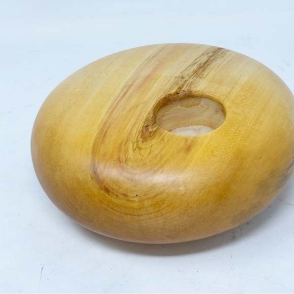 SIGNED & DATED Box Elder Hand Lathed Modern Wild Grass Vase RICHARD FITCH - Picture 2 of 14